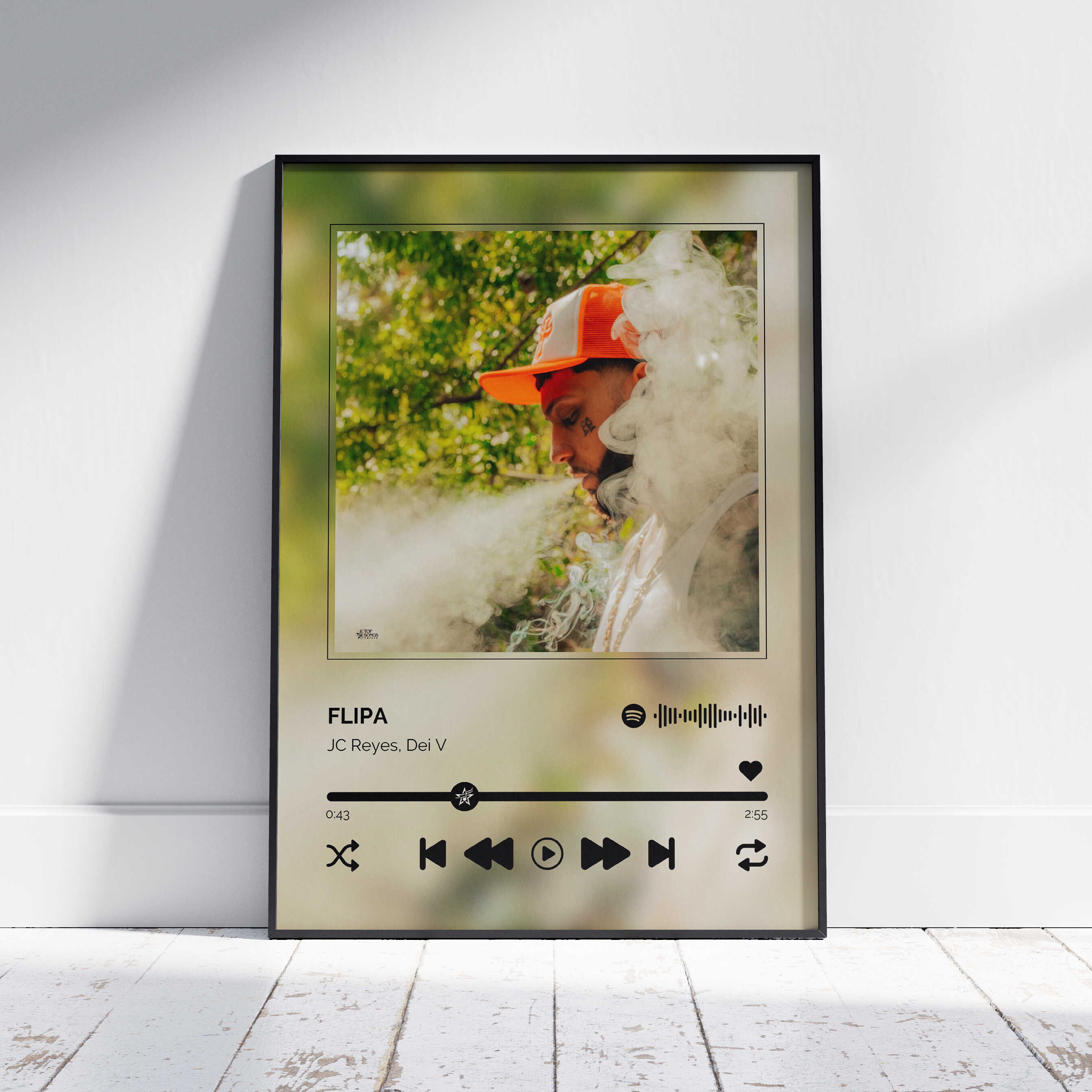 FLIPA - Poster digital canción JC Reyes NACER DE NUEVO – Top Songs Prints